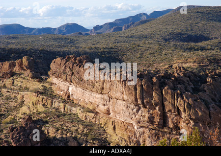 Pesce Creek Hill Tonto National Forest Apache Trail Arizona USA Foto Stock