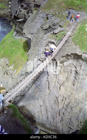 Carrick-a-Rede ponte di corde Foto Stock