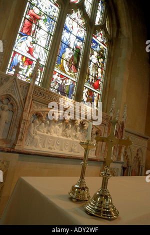 Altare della Chiesa Lockerley in Hampshire REGNO UNITO 1 Foto Stock