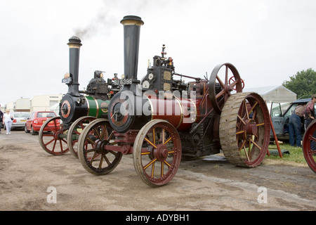 I motori a trazione a vapore a Rougham equo nel Suffolk nel giugno 2006 Foto Stock