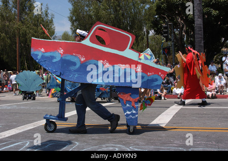 Summer Solstice Parade di Santa Barbara Foto Stock