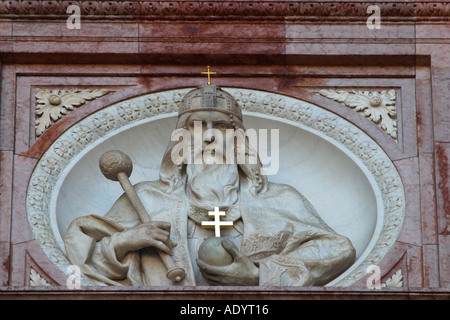 Budapest St Stephen's Stephens Basilica di dettaglio esterno Europa Ungheria Ungheria Europa Foto Stock