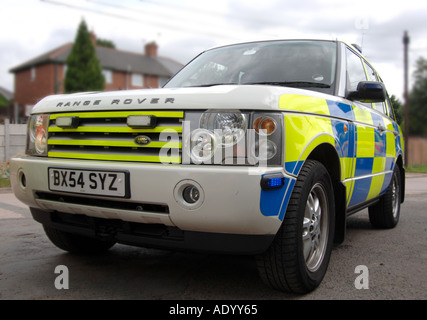 La polizia Range Rover Foto Stock