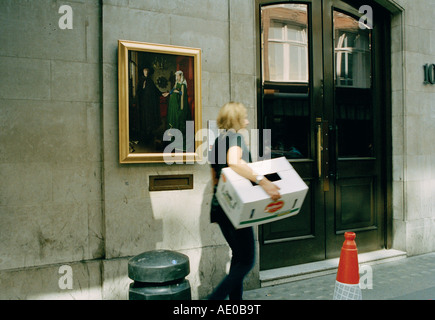 Il Ritratto di Arnolfini di Jan van Eyck. Parte della Galleria Nazionale Grand Tour di Londra Foto Stock
