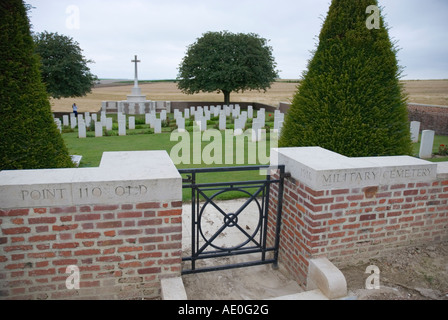 Il punto 110 Vecchio Cimitero Militare Foto Stock