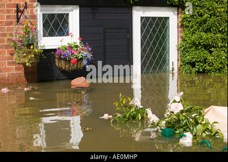 Inondazioni in Toll Bar vicino a Doncaster, South Yorkshire, Regno Unito Foto Stock