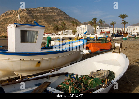 Barche da pesca a Las Negras Cabo de Gata Andalucia Spagna Foto Stock