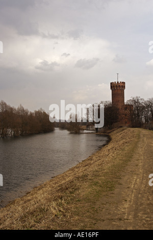 Castello teutonico Swiecie Polonia Foto Stock