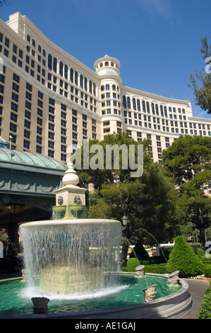 Stati Uniti Nevada Las Vegas Belagio Hotel Casino sulla striscia i mondi più grande hotel a cinque stelle Foto Stock