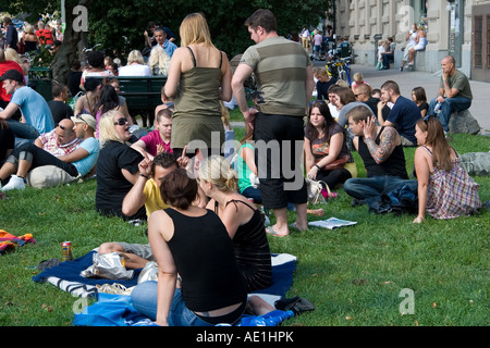 Prideparade a Stoccolma 2007 Foto Stock