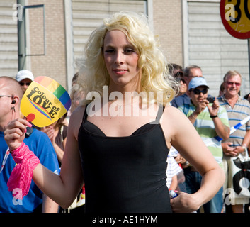 Prideparade a Stoccolma 2007 Foto Stock