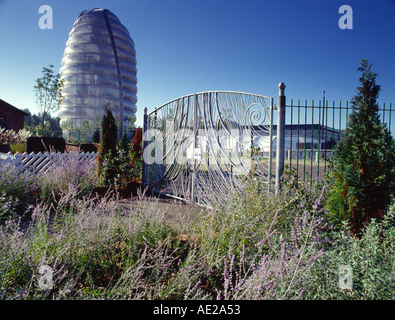 Spazio nazionale centerLeicester orticoltura gates Foto Stock