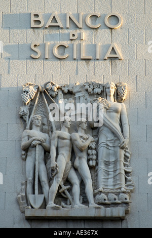 Banco di Sicilia Palermo Sicilia Italia Foto Stock