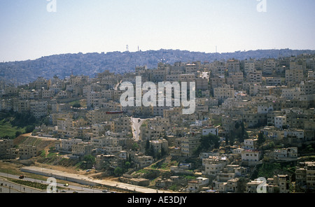 Una vista di Amman in Giordania Foto Stock