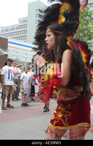 Festival di Amburgo Altonale culturale. Persone provenienti da Bolivia Foto Stock