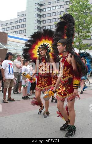 Festival di Amburgo Altonale culturale. Persone provenienti da Bolivia Foto Stock