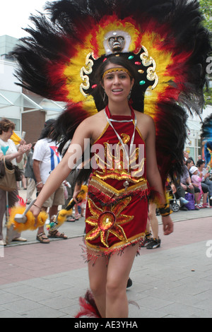 Festival di Amburgo Altonale culturale. Persone provenienti da Bolivia Foto Stock