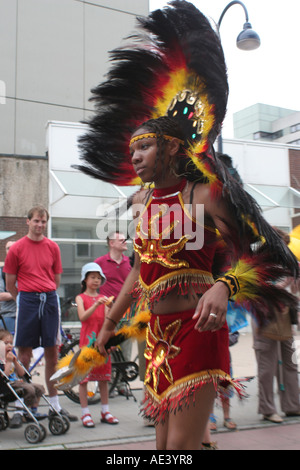 Festival di Amburgo Altonale culturale. Persone provenienti da Bolivia Foto Stock