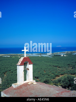 Cappella sul ciglio della strada a Falasarna Creta Grecia Europa. Foto di Willy Matheisl Foto Stock