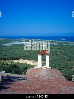 Cappella sul ciglio della strada a Falasarna Creta Grecia Europa. Foto di Willy Matheisl Foto Stock