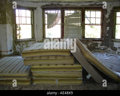 Derelitti Upstate New York farm. Stati Uniti d'America. Foto Stock