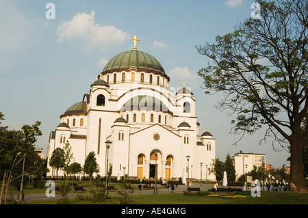 Di San Sava Chiesa Ortodossa, risalente al 1935, la più grande Chiesa Ortodossa nel mondo, Belgrado, Serbia, Europa Foto Stock