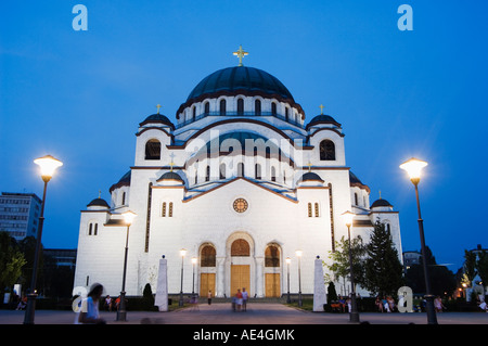 Di San Sava Chiesa Ortodossa, risalente al 1935, la più grande Chiesa Ortodossa nel mondo, Belgrado, Serbia, Europa Foto Stock