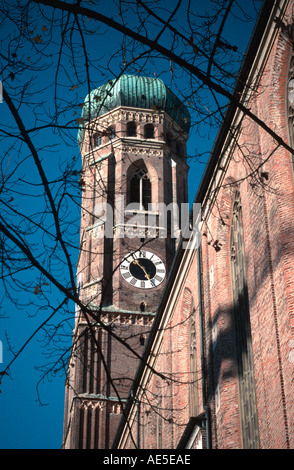 Frauenkirche di Monaco Cattedrale di Nostra Signora della Baviera Germania Foto Stock