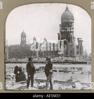 Il Terremoto di San Francisco Foto Stock