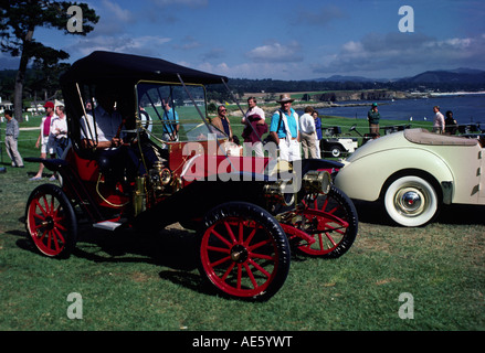 VINTAGE pre 1910 ANTIQUE auto presso il Concourse d eleganza Pebble Beach in California Foto Stock