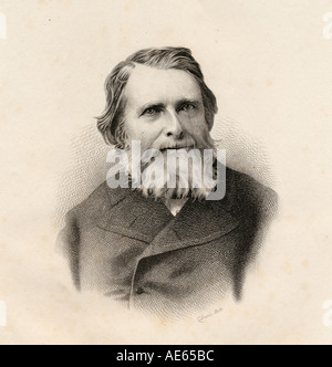 John Ruskin, 1819 - 1900. Scrittore inglese, critico d'arte, arte patrono, disegnatore, acquarellista, un prominente pensatore sociale e filantropo. Foto Stock