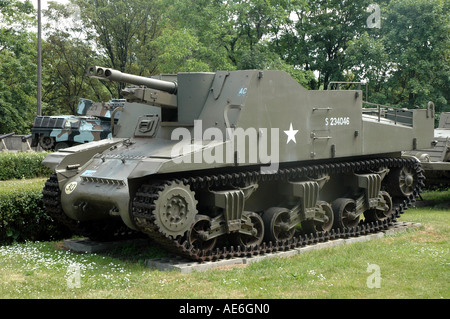 Canadian Sexton semovente per pistola con mk-2 87,6 mm obice calibro Foto Stock