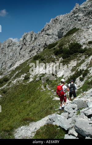 La salita al Monte Piper 2069 m Foto Stock