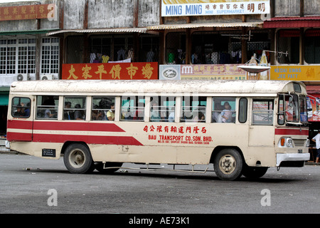 Mezzi pubblici Autobus in Kuching, Sarawak, Borneo, Malaysia Foto Stock