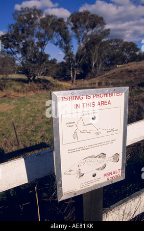 Divieto di pesca Victoria, Australia Foto Stock