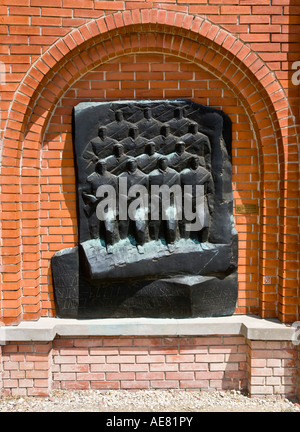 Il display del lavoratore monumento di milizia, Szobor (statua) park, Budapest, Ungheria Foto Stock