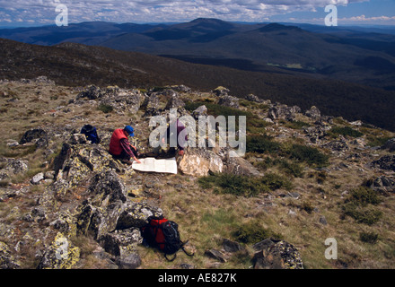 Walkers Kosciusko National Park in Australia, Foto Stock