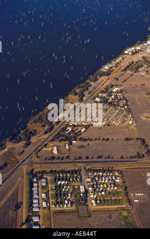 Mulwala e Lake Mulwala, Nuovo Galles del Sud, Australia Foto Stock