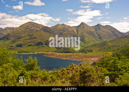 Cinque suore di Kintail, Loch Duich, Scozia Foto Stock