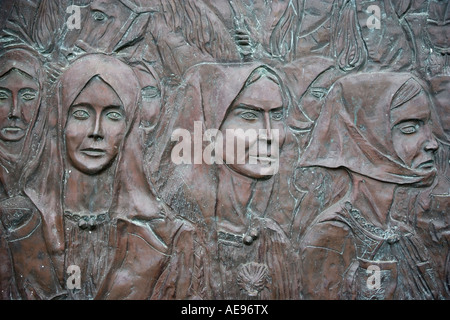 Porta Duomo dettaglio Nuoro Sardegna Italia Foto Stock