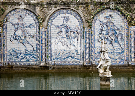 Palacio dos Marchesi da Fronteira, Lisbona, Portogallo. L'acqua da giardino Foto Stock