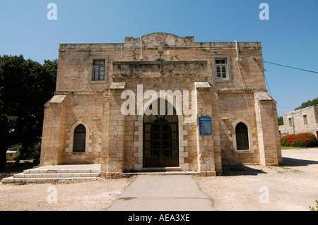 Vecchio edificio templer in Beit Lehem Haglilit Israele Foto Stock