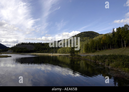 Ruotare il lago a sud di Anchorage in Alaska Foto Stock