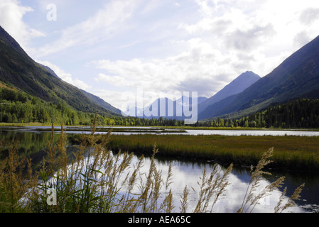 Ruotare il lago a sud di Anchorage in Alaska Foto Stock