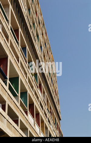 Le Corbusiers Unite d'abitazione, Marsiglia. Foto Stock