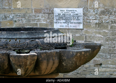 Fontana copiato da una lampada di antichi trovati negli scavi intrapresi da Lord Saville presso il Tempio di Diana Nemoremsis a Nemi Foto Stock