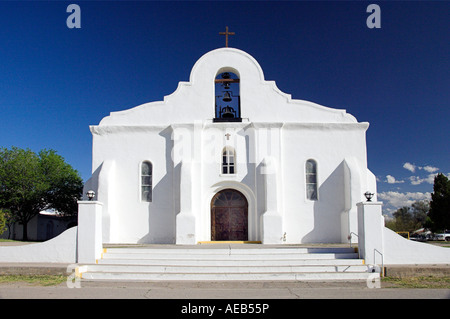 La Storica San Elizario Presidio Cappella in El Paso Texas USA Foto Stock