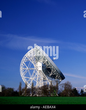 Jodrell Bank Observatory telescopio cheshire england Foto Stock