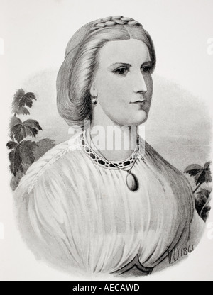 Lady Isabel Burton, 1831-1896. Moglie Di Sir Richard Francis Burton Foto Stock