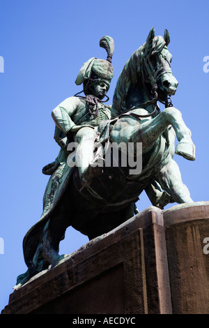 Statua di Carlo paletta William Stewart 1778 al 1854 nel mercato Durham Inghilterra Foto Stock